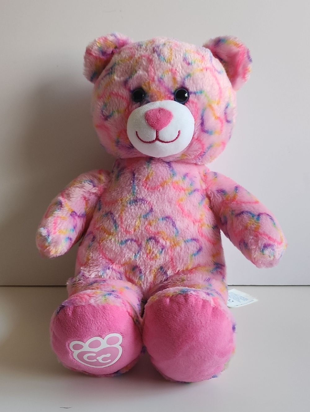Build-A-Bear Workshop Condo Cubs Rainbow Smiles Teddy Bear Plush